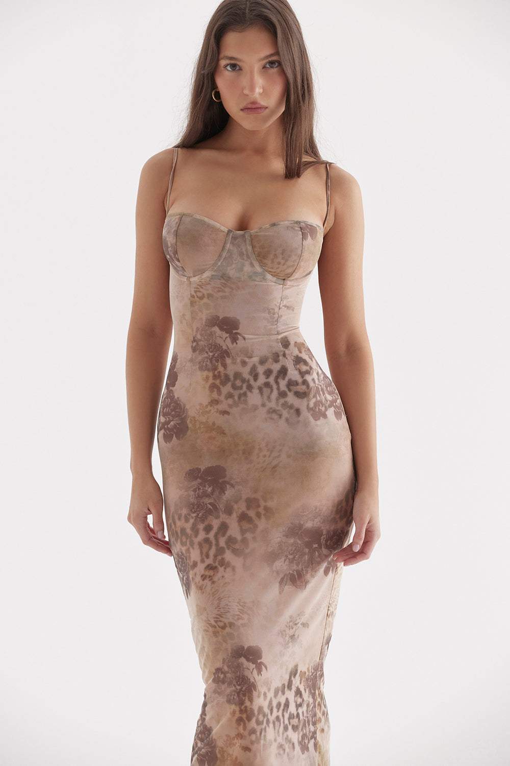 Mesh Sleeveless Maxi Dress