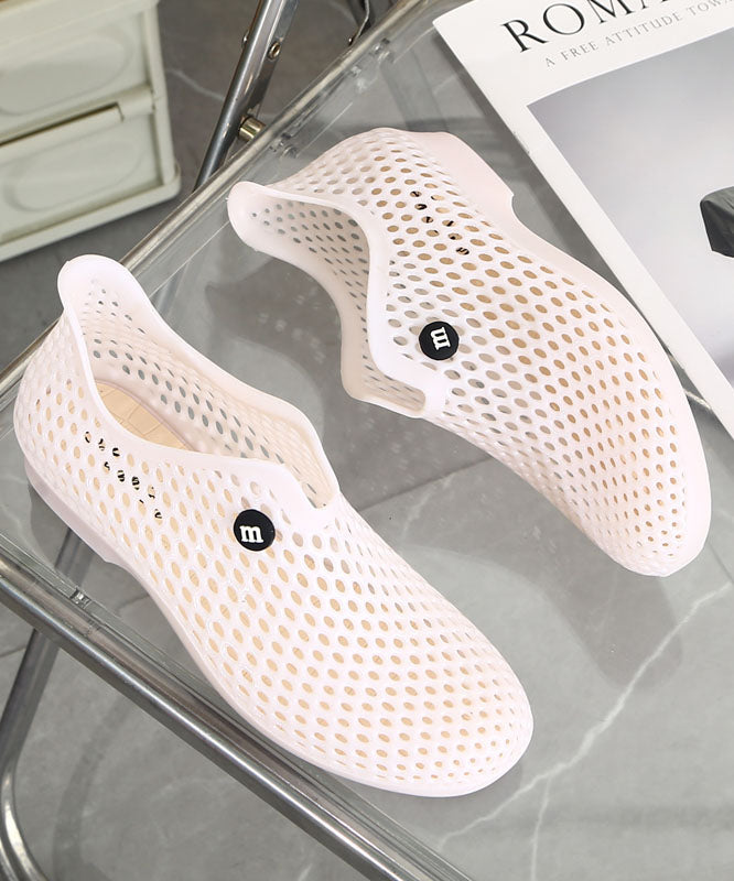 Versatile Yellow Hollow Out Walking Sandals Aa002