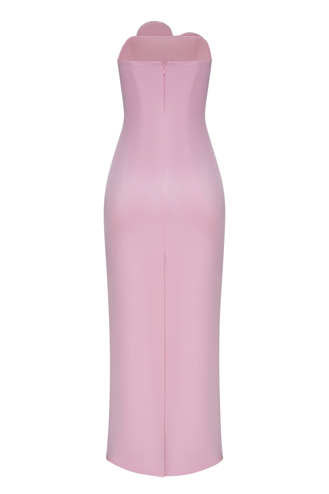 Claire Diamante Heart Strapless Maxi Dress