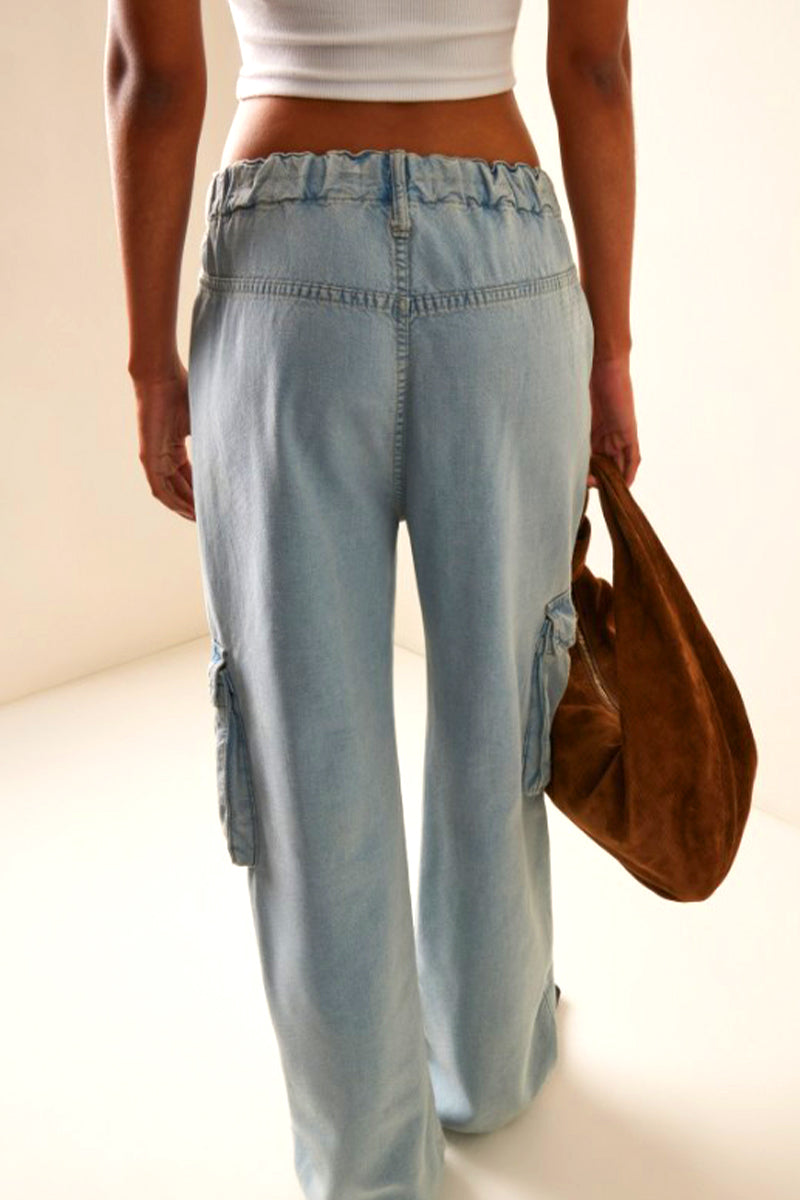 Pocket Loose Denim Jeans