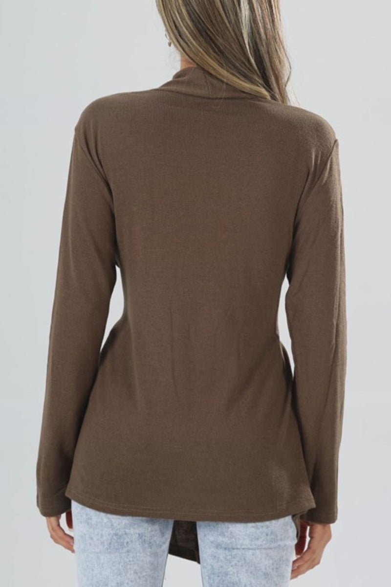 Street Simplicity Bandage V Neck Tops(5 Colors)