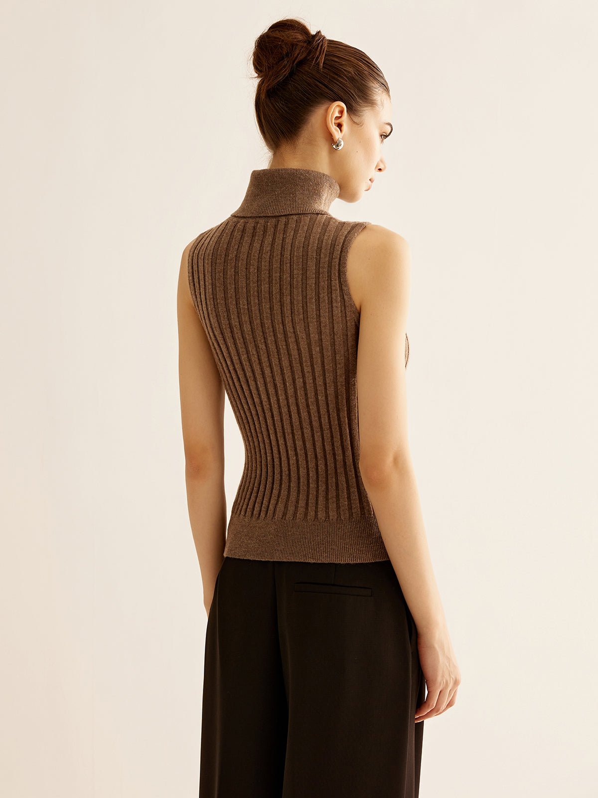 Wool-blend Turtleneck Sweater Vest