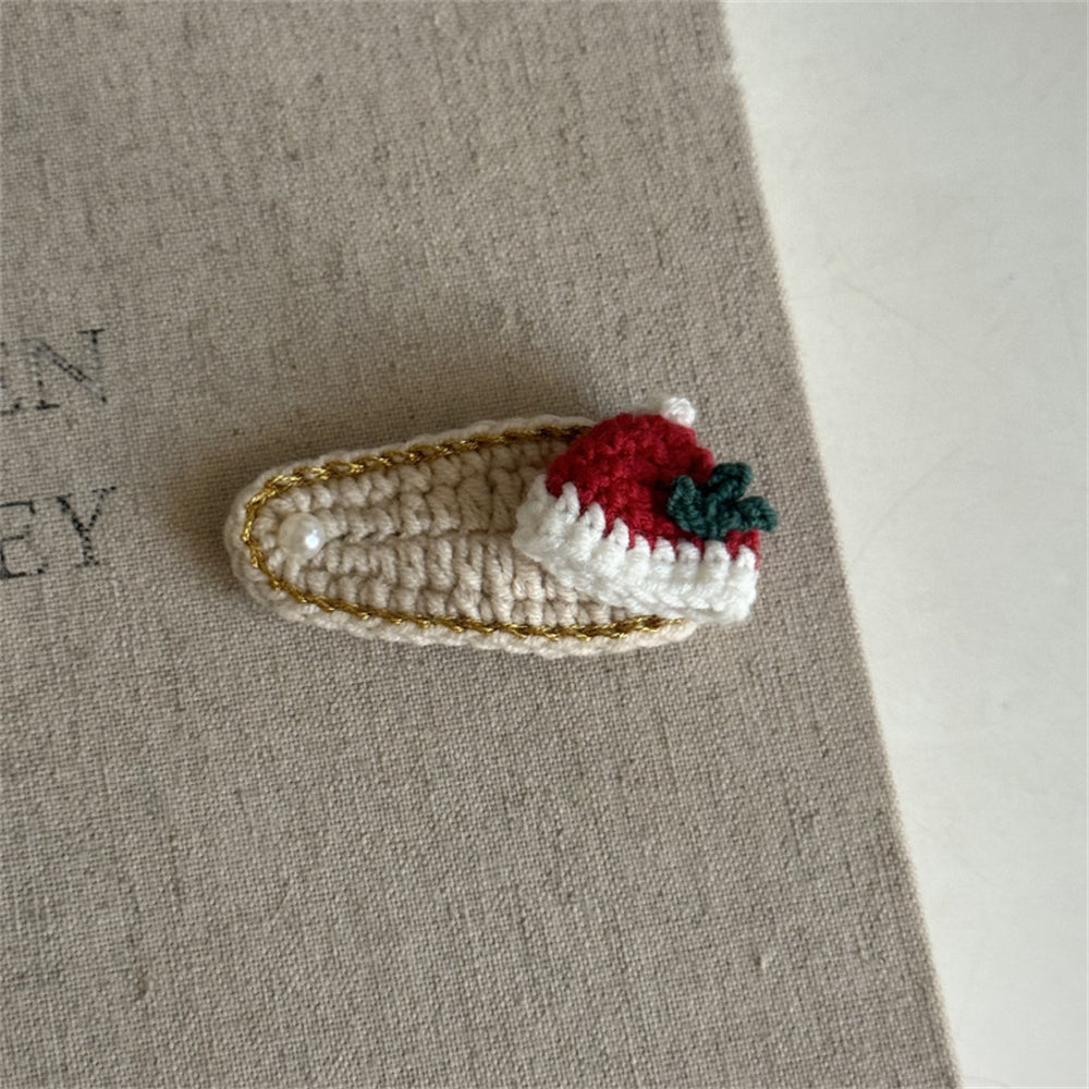 Comstylish Christmas Handmade Crochet Hair Clip