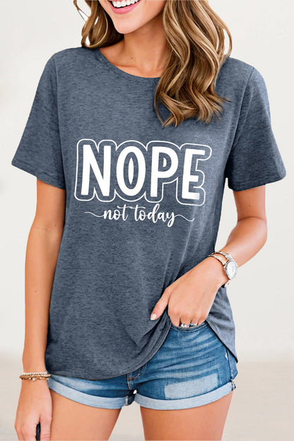Letter Print O Neck T-shirts