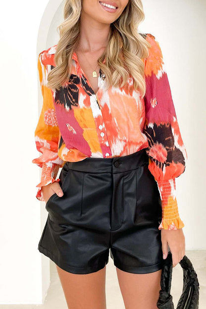 Asymmetrical V Neck Tops