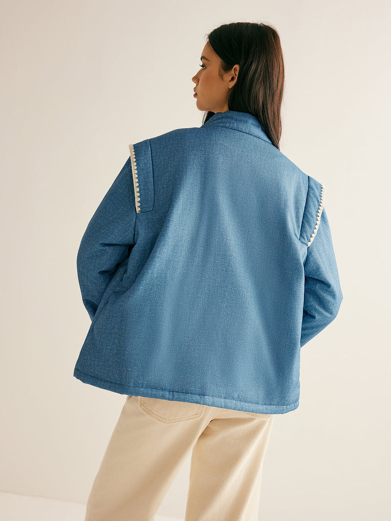 Boheme Printed Pockets Winter Coat
