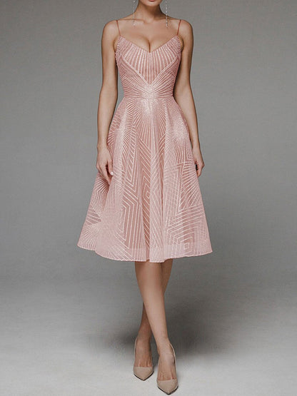 ’s Spring Summer Maxi Dress Strap Embroidered Sleeveless Dress