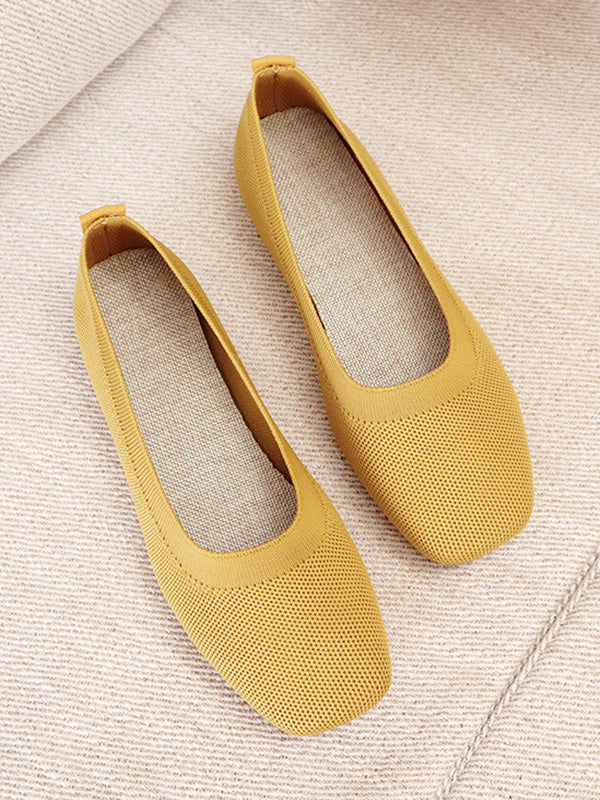 Breathable Color Flat Shoes