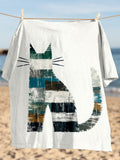 Funny Cute Cat Art Pattern Comfy T Shirt artswardrobe