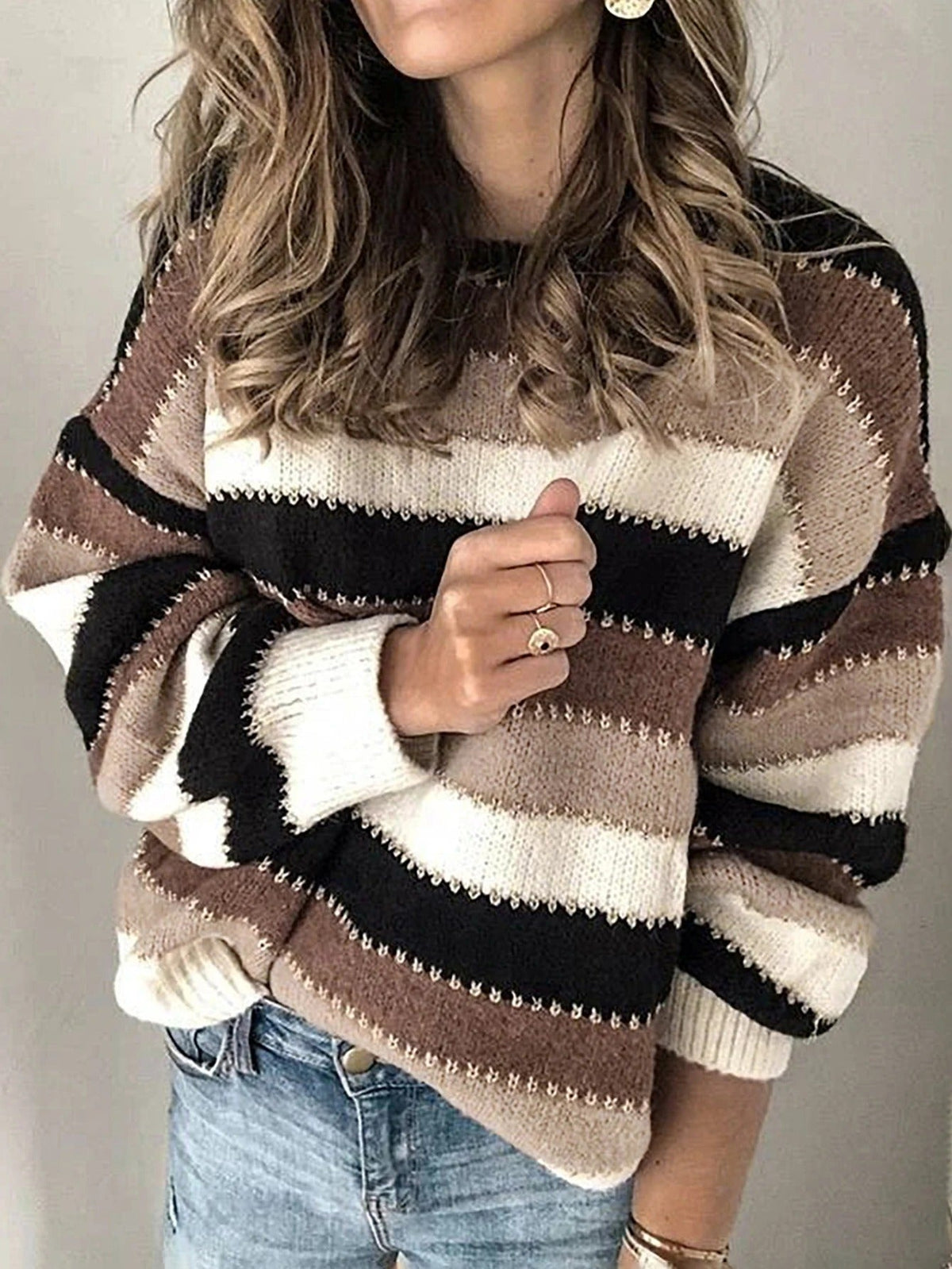 JO | Striped knitted sweater