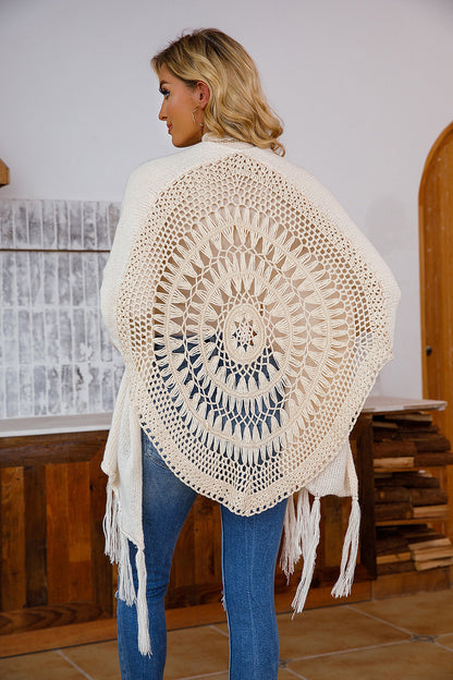 Cardigan Sunscreen Shawl Holiday Travel Tassel All-matching Shawl