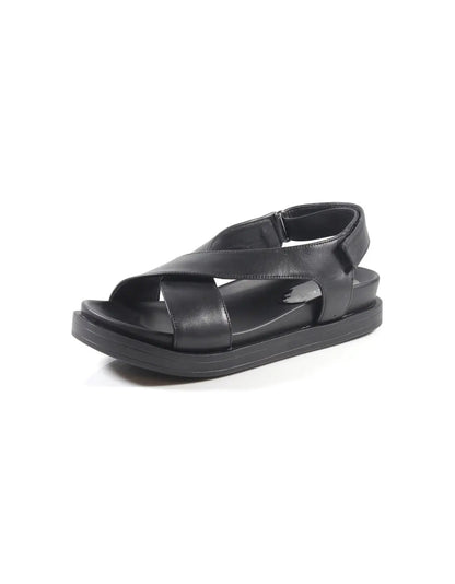 Cross Strap Flat Sandals Slingback