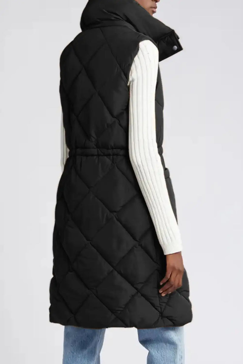 Black Quilted Puffer Vest