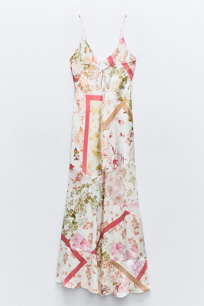 Cut-out Sleeveless Midi Dress