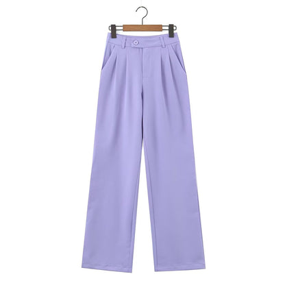 Winter Clothing Short Small Tank Top Top High Waist Buckle Pants Suit Set