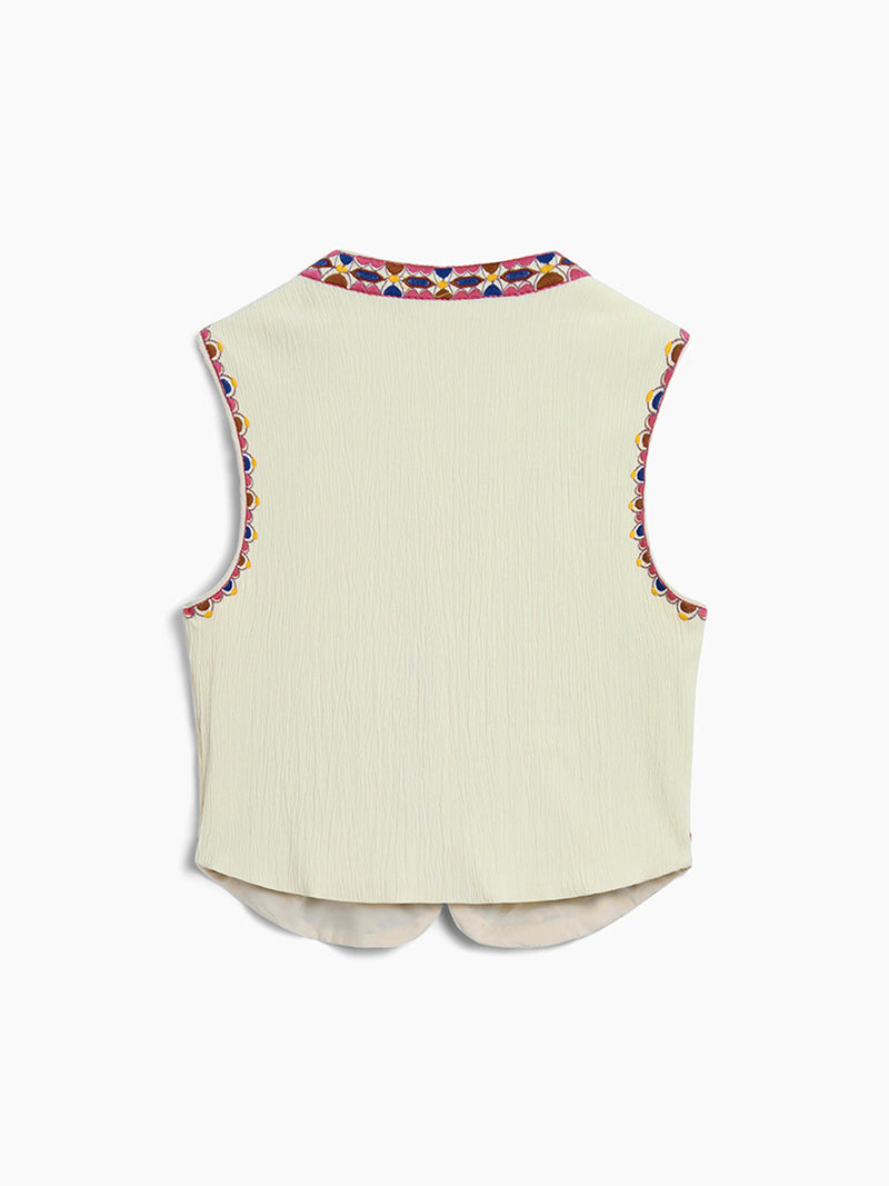 Embroidered Vest