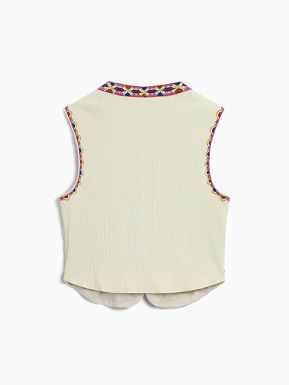 Embroidered Vest