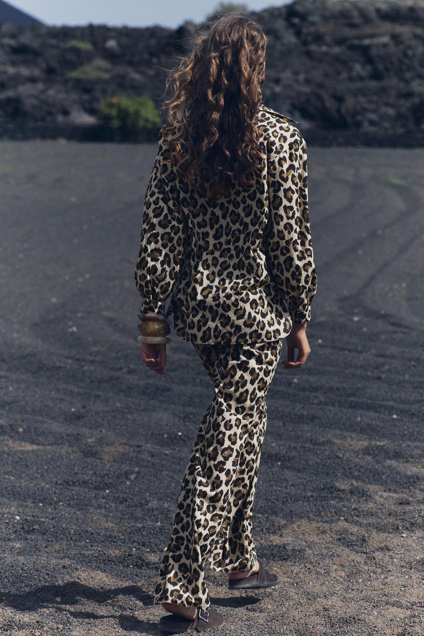 Spring Festival Leopard Shirt Leopard Pants Suit