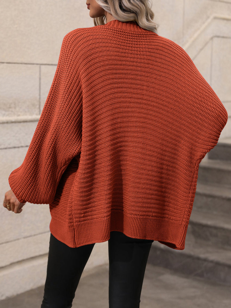 Autumn Winter Knitting Single Breasted Color Knitted Cardigan Loose Sweater