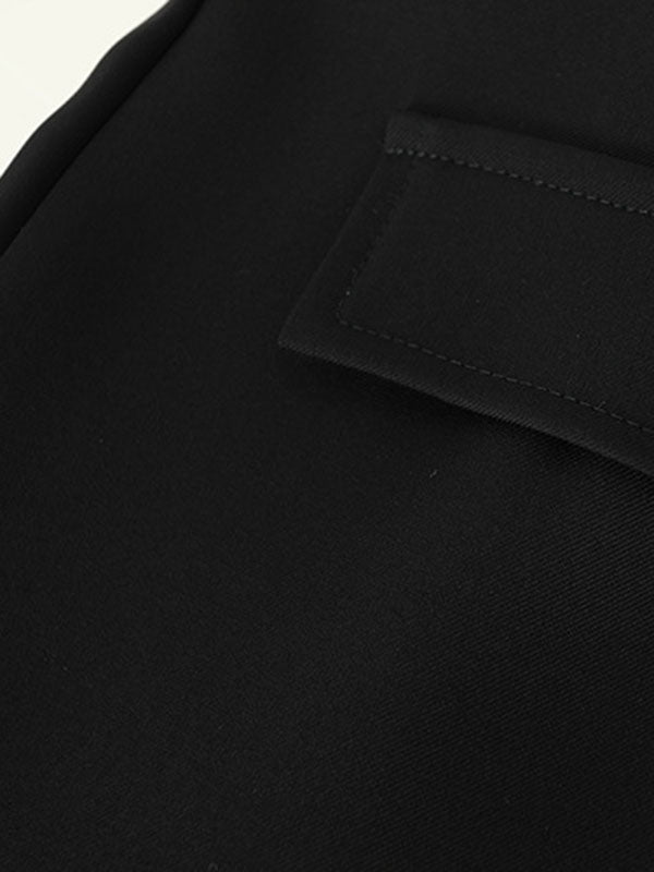 High Waisted Irregular Clipping Color Culotte Shorts Bottoms