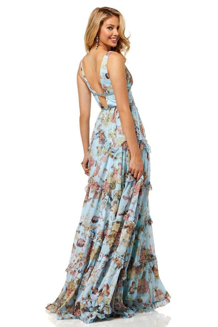 Alice Print Ruffle Maxi Dress