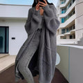 Loose Pocket Long Sleeve Long Sweater Cardigan elevenforest