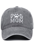 Comstylish Dog Mom Embroidered Washed Track Cap