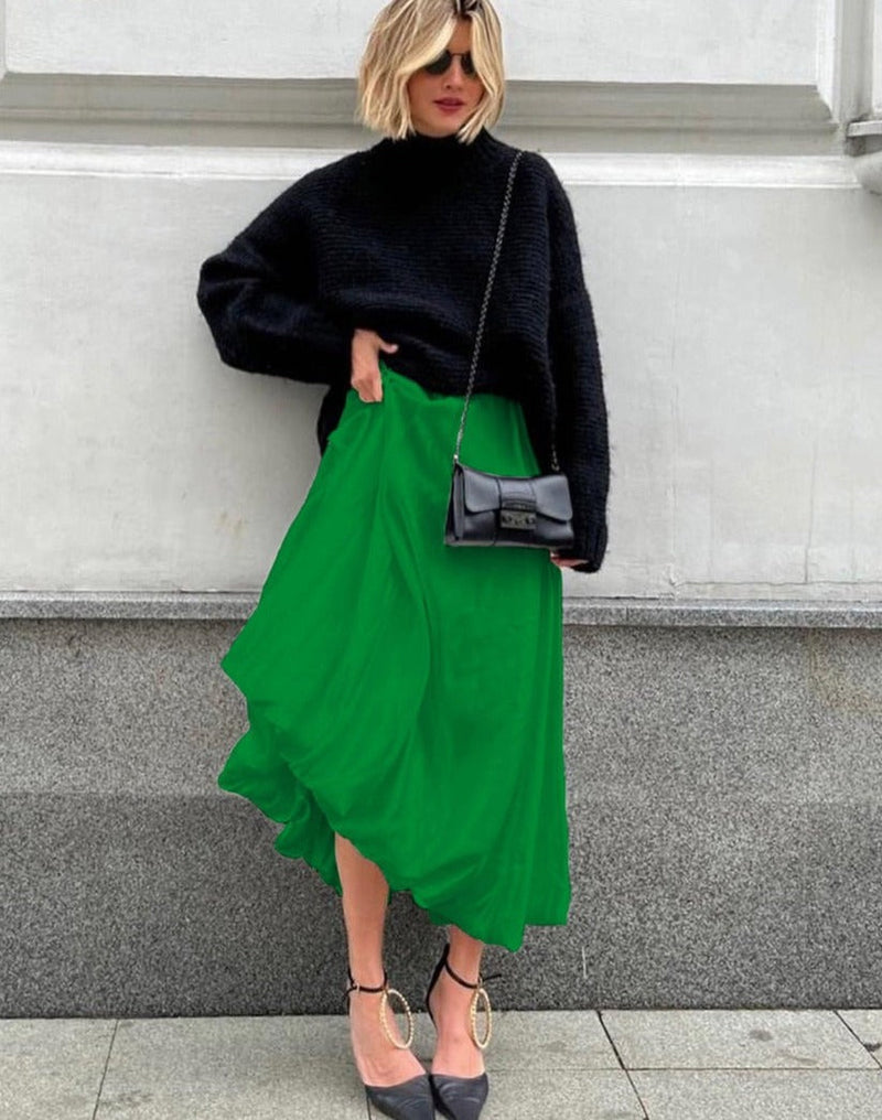 Anna Satin Skirt