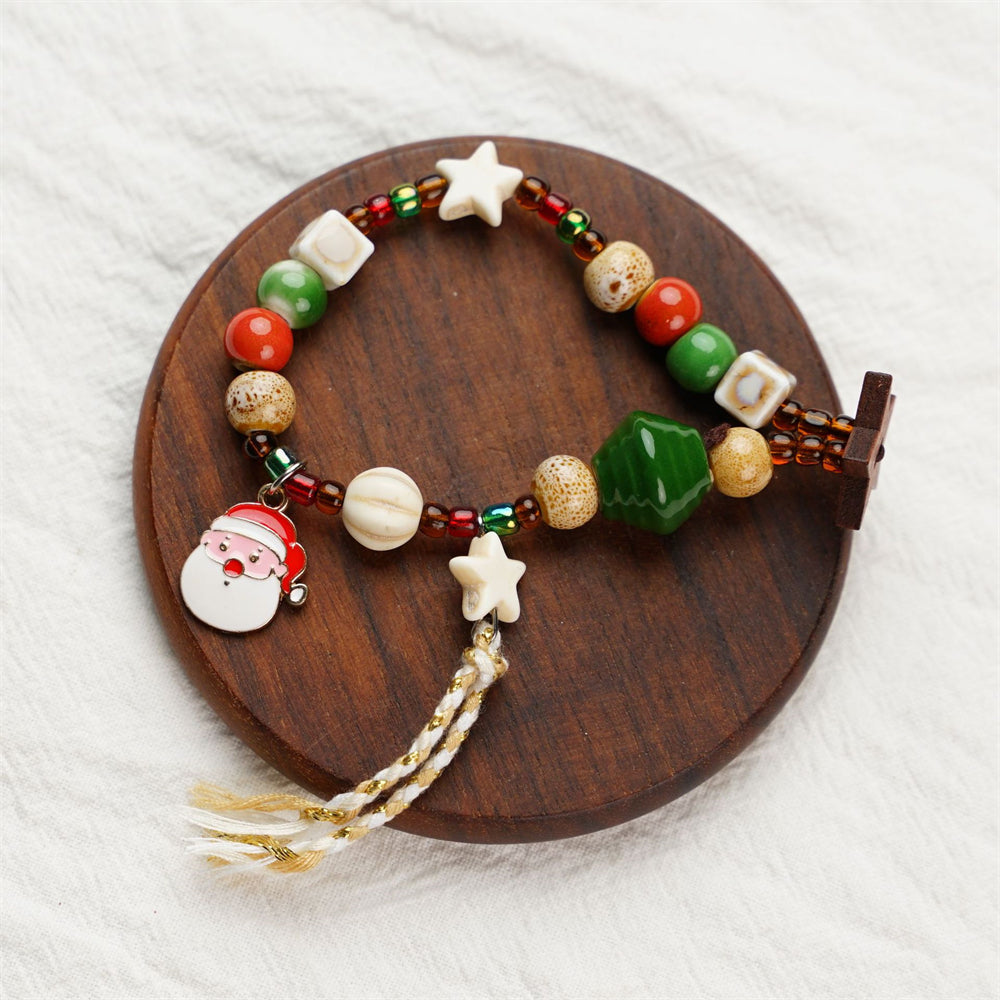 Comstylish Hot Christmas Handcrafted Beaded Bracelets