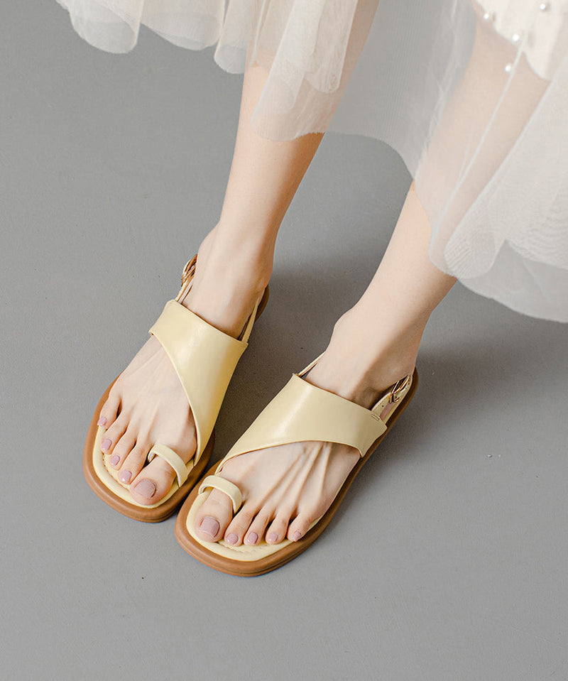 Boutique Splicing Sandals Green Genuine Leather Peep Toe Oi037