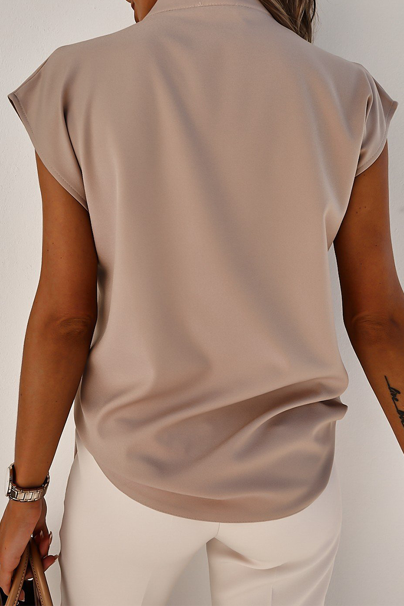 Split Joint V Neck T-shirts(3 Colors)