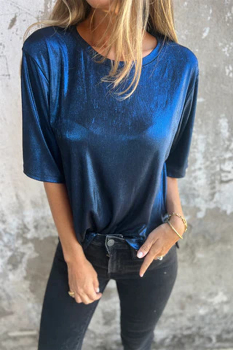 Color O Neck T-shirts(5 Colors)