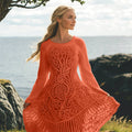 Women's Celtic Knot And Tree Of Life Long Sleeve Sweater Dress elevenforest