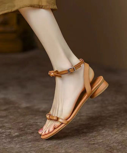 Stylish Black Splicing Bow Buckle Strap Peep Toe Sandals Oi070