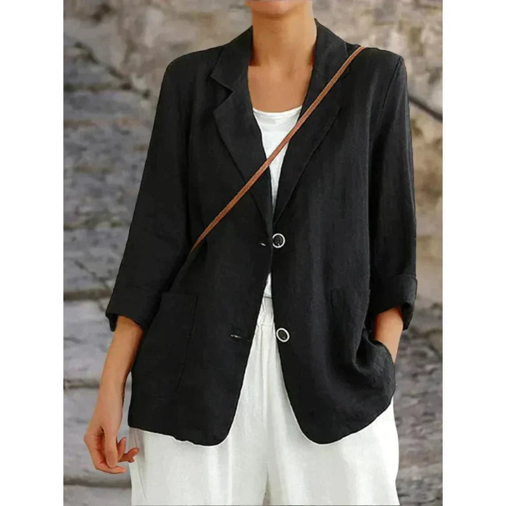 JO | refined stylish linen blazer