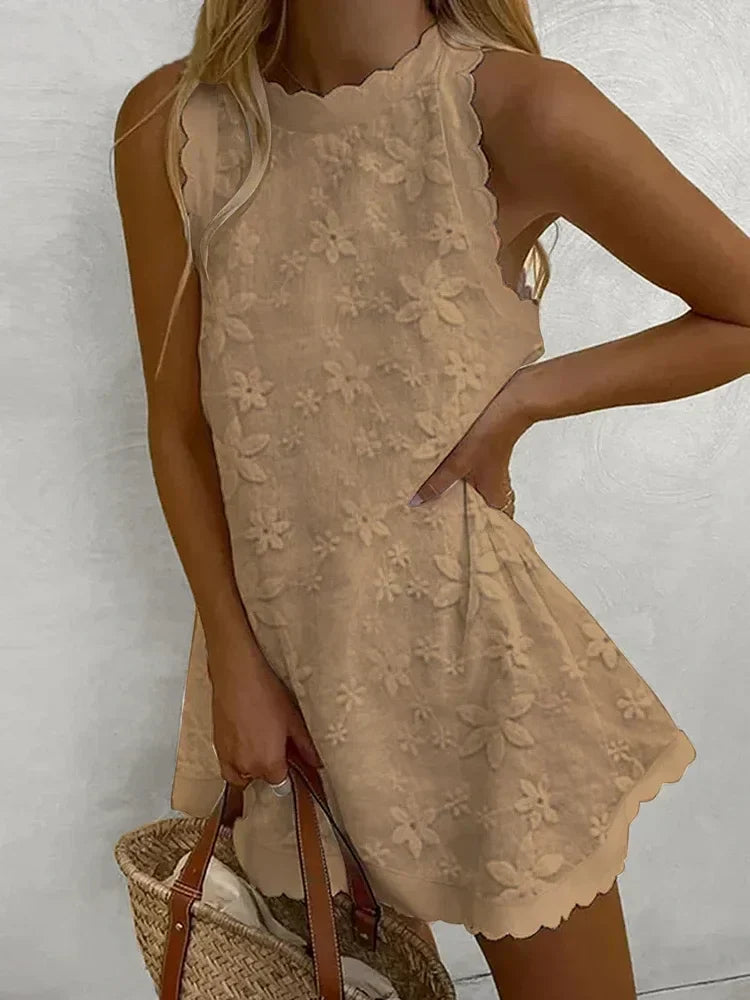 KS | Ladies lace dress, casual, sleeveless