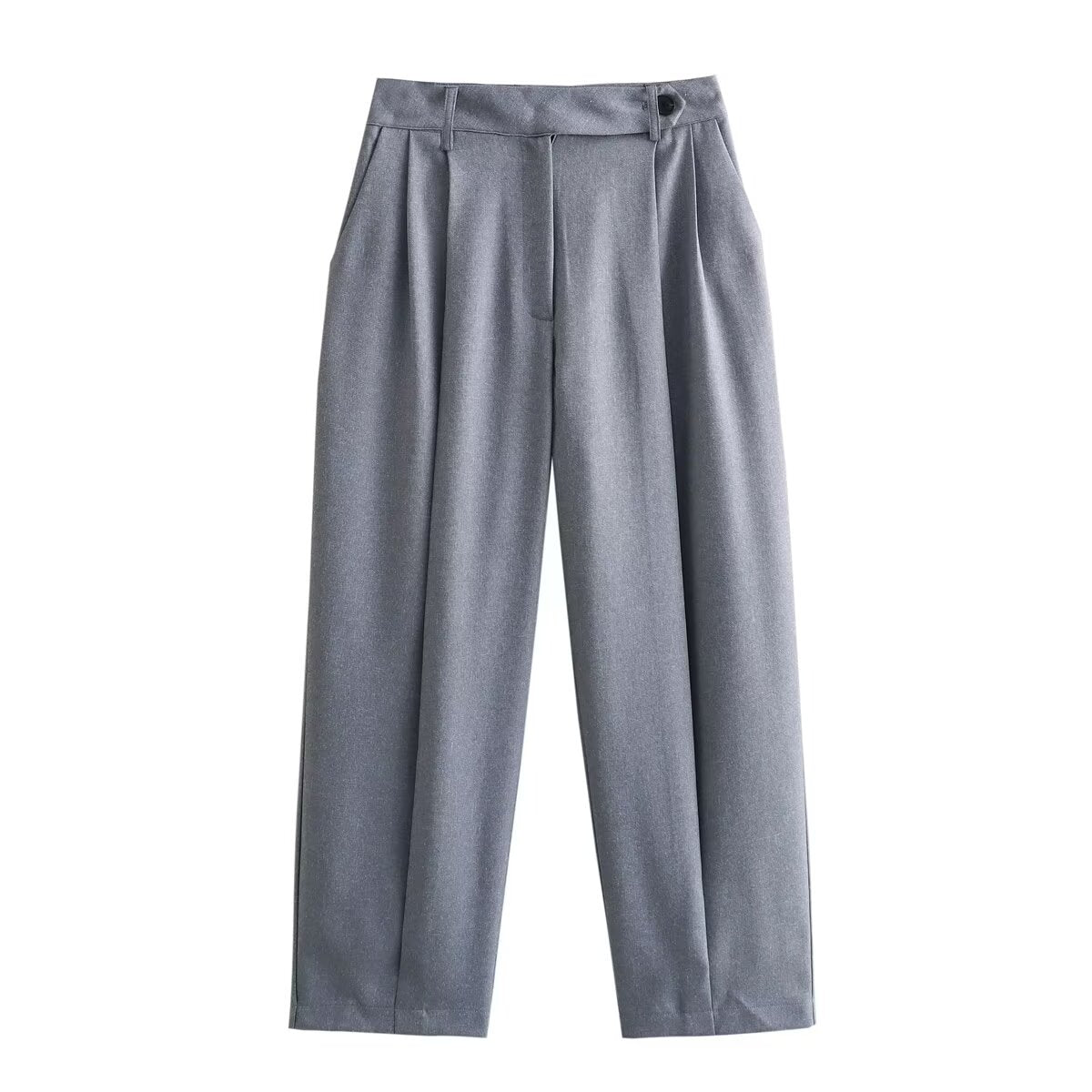 Asymmetric Vest Pleated Design Skinny Pant Set – Stylish and Outfit for