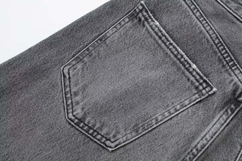 Fall Clothing Wide Leg Mid Waist Long Jeans – High Waisted Denim Pants