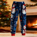 Comstylish Snowman Christmas Fun Pattern Women's Knitted Leggings
