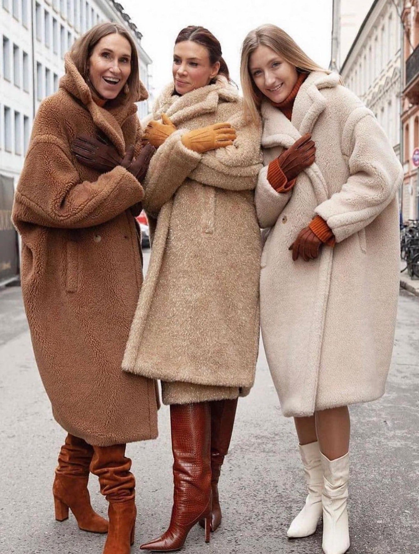 Milena Eco Fur Bear Coat