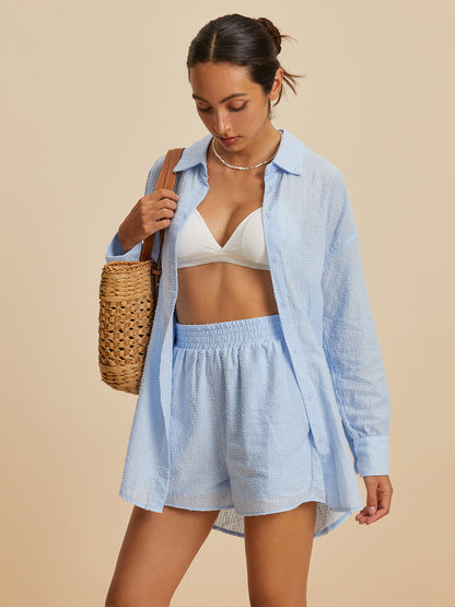 Jacquard Shorts Set