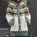 Vintage Icelandic Jacquard Warm Cardigan Sweater elevenforest