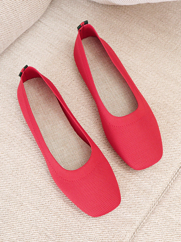 Breathable Color Flat Shoes