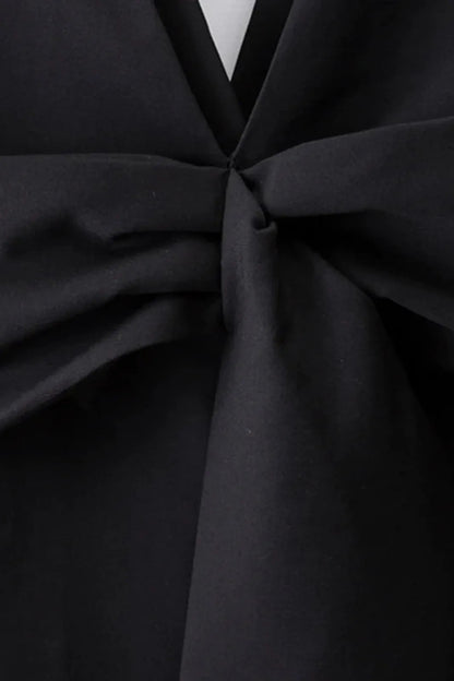 Dalo Bowknot Double-breasted Sleeveless Vest