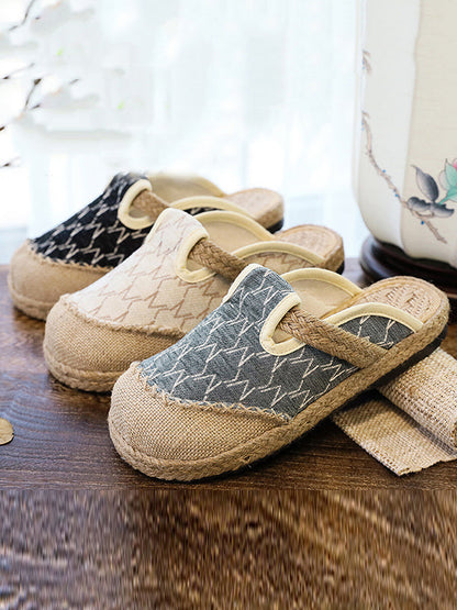 Rhombic Shoes Flat Shoes Slippers