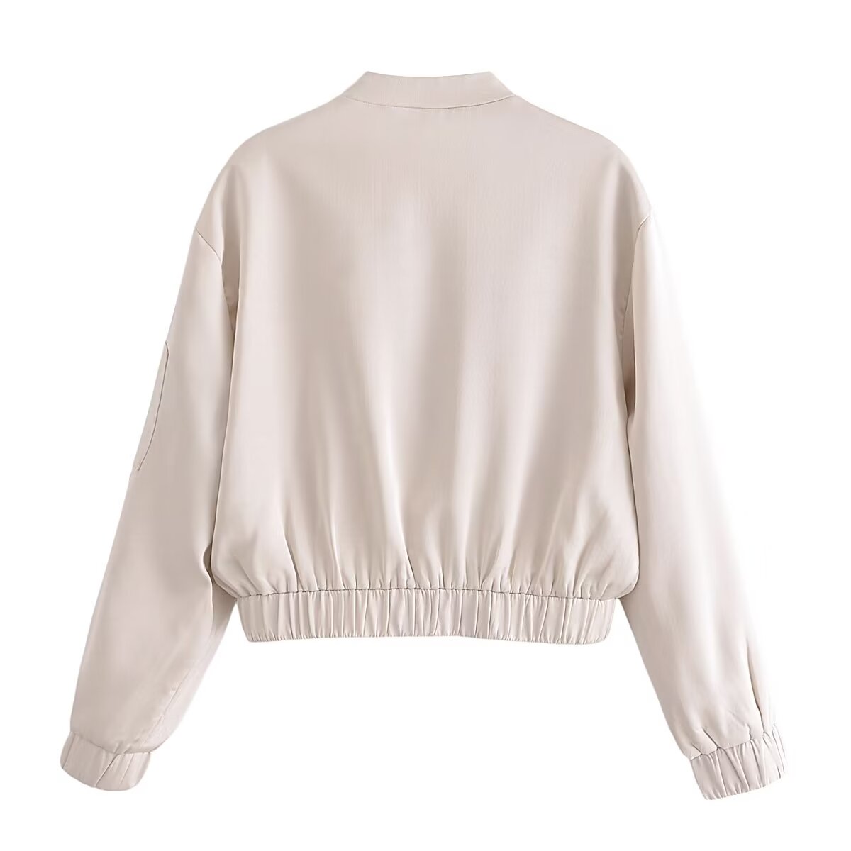 Summer Clothing Stand Collar Long Sleeve Bomber Jacket Working Pants Set – Stylish Outfit for