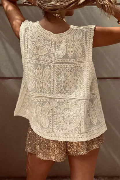 Buttons Embroidery V Neck Waistcoats