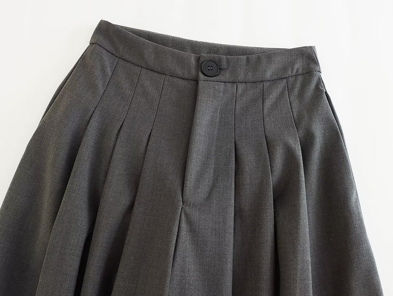Summer Wind Crumpled Pleated Wide Leg Pants