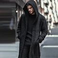 Men'S Knitted Hooded Long Sweater Cardigan elevenforest