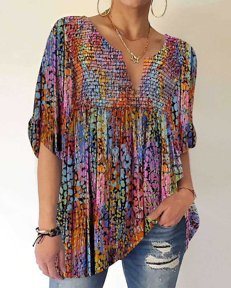 KS | Blouse with V-neck